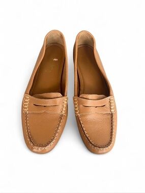 Coach and Four Classic Tan Leather Penny Loafers - Women’s 9